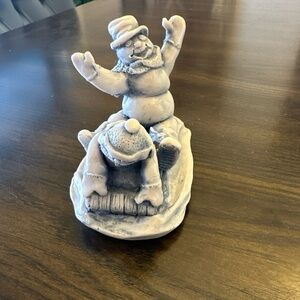 Georgia Marble - Snowman Sleddding - VINTAGE #46/3,000 LIMITED EDITION